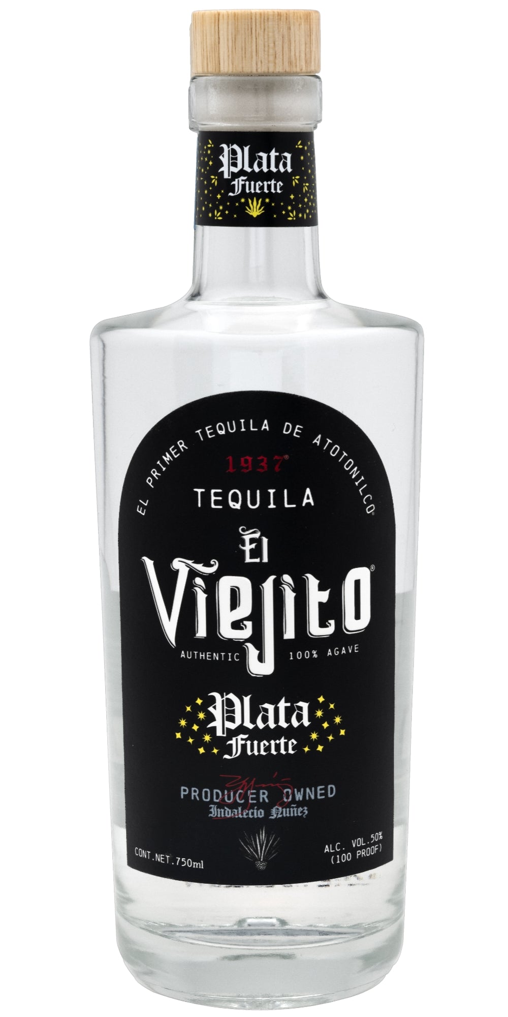 El Viejito Plata Fuerte Tequila 750ml