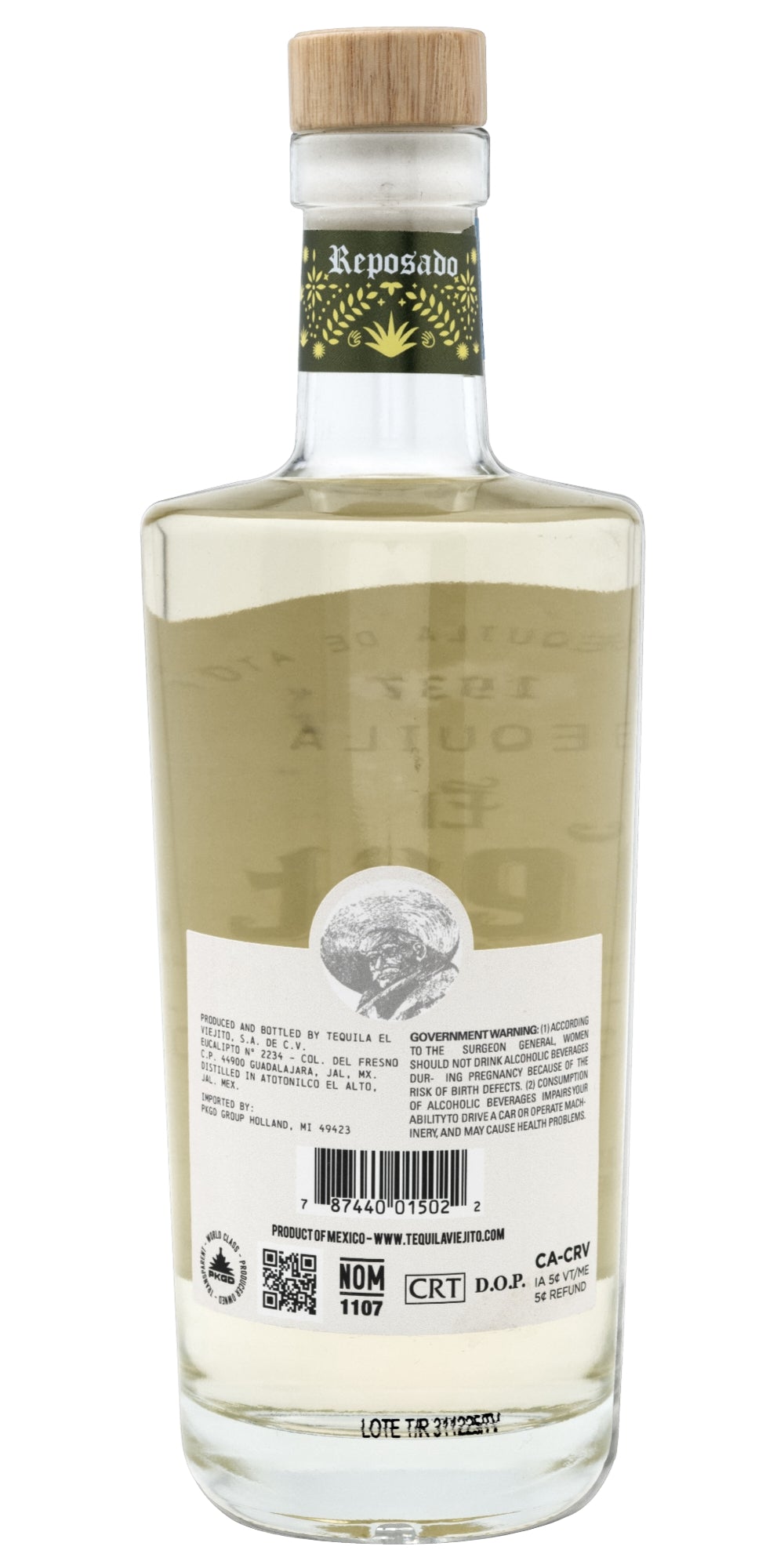 El Viejito Reposado Tequila 750ml